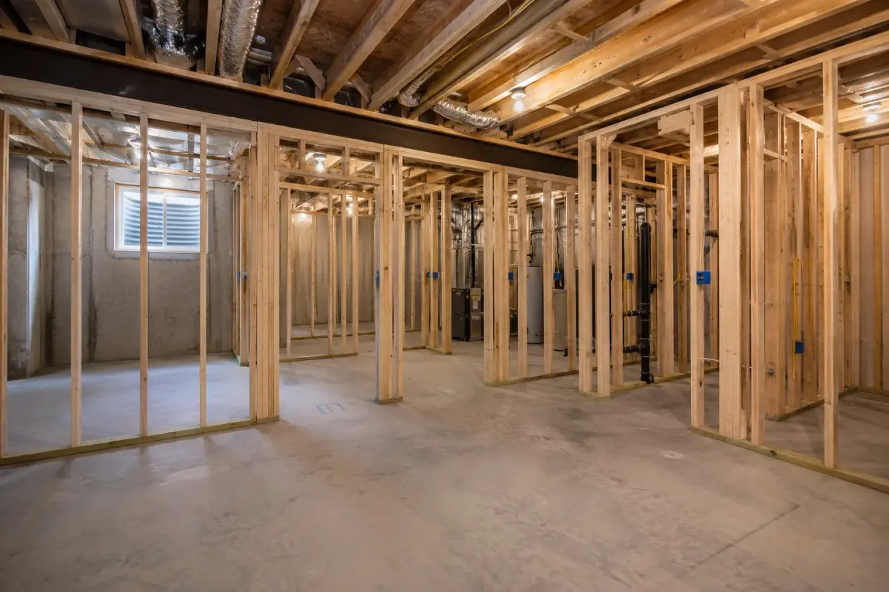 Basement Framing by Timberr Framing