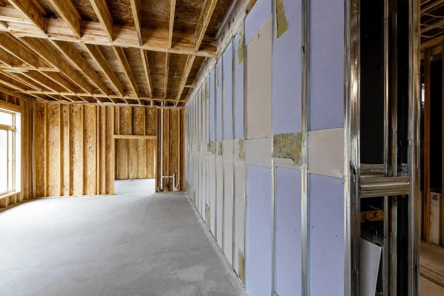 Firewall and Party Wall Framing, framed on site by Timberr Framing