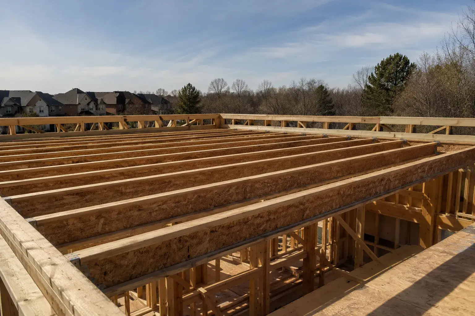 Floor and Joist Systems, framed on site by Timberr Framing