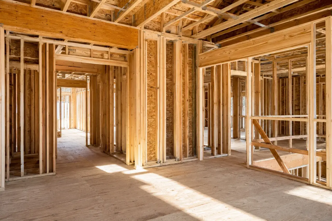 Completed Fourplex Framing, framed on site by Timberr Framing