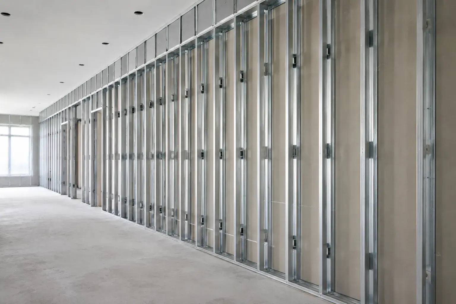 Metal Stud Framing, framed on site by Timberr Framing