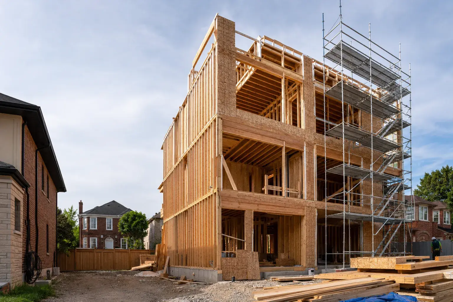 Multiplex Framing, framed on site by Timberr Framing
