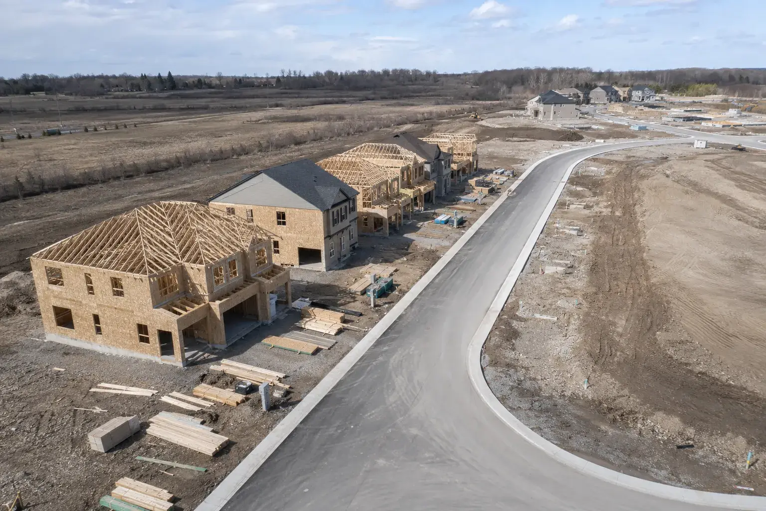 Residential Development Framing, framed on site by Timberr Framing