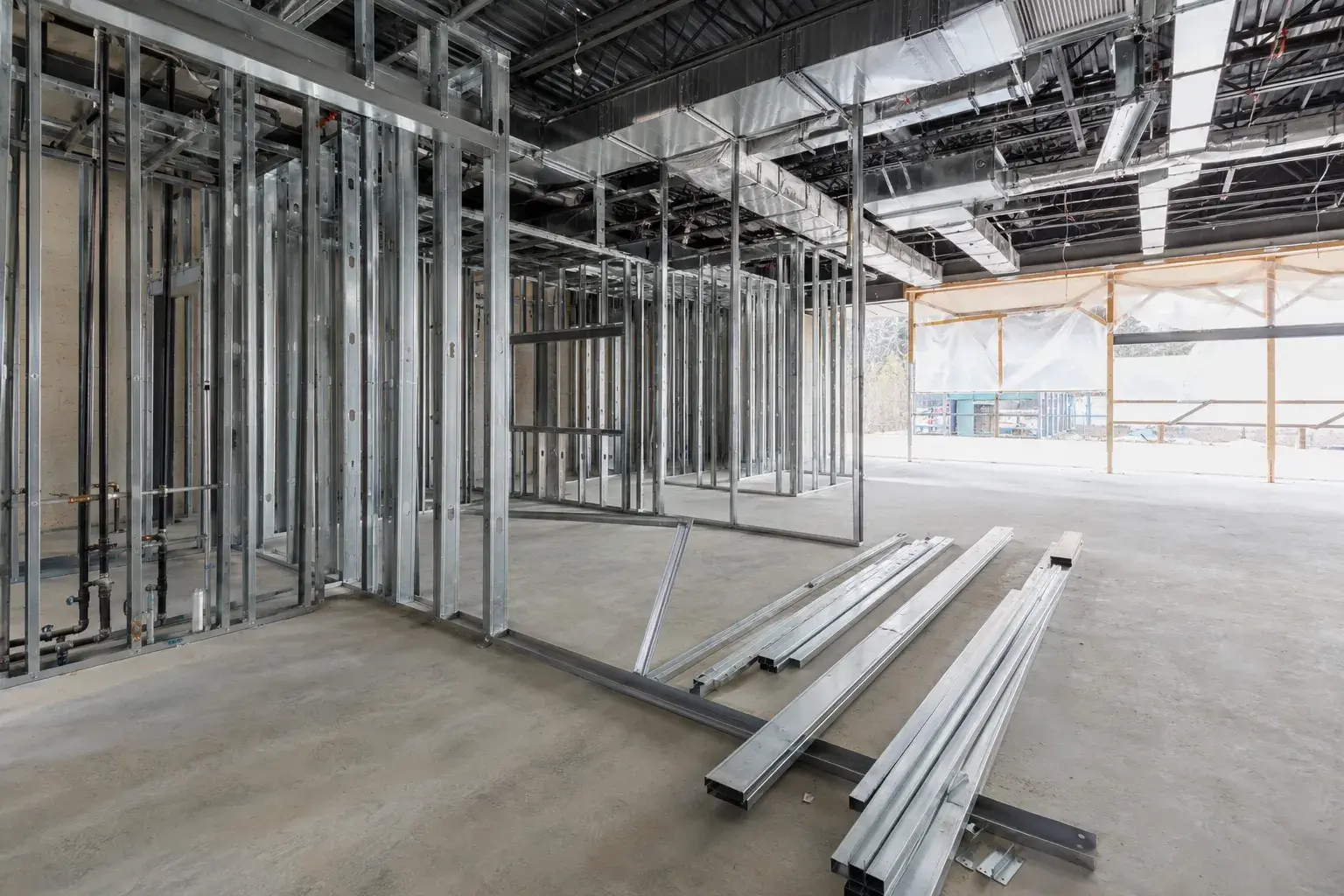 Restaurant Framing, framed on site by Timberr Framing
