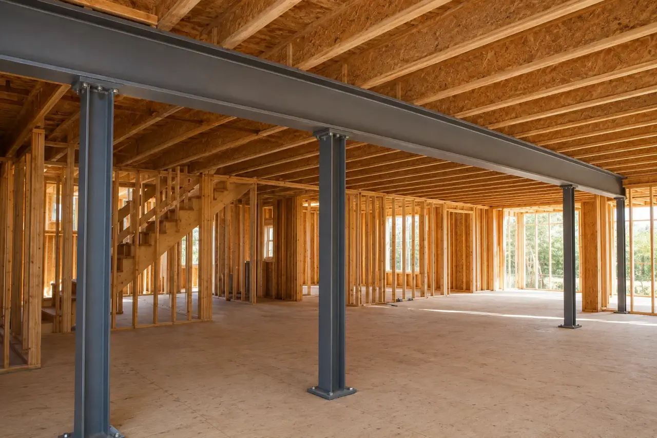 Structural Beam Installation by Timberr Framing