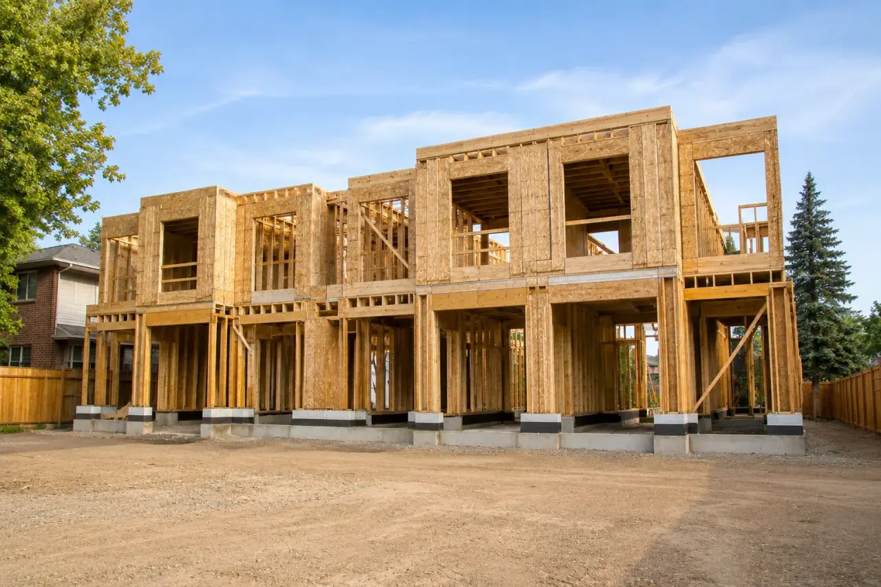 Townhouse Framing by Timberr Framing