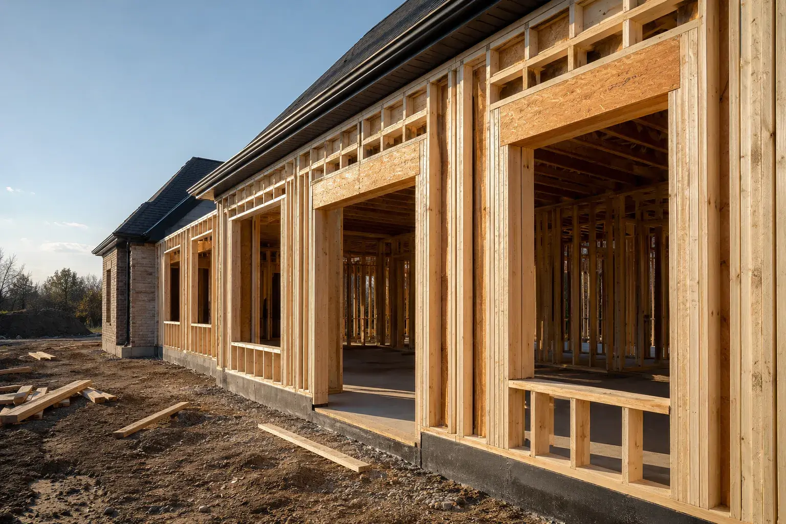 Window and Door Opening Framing, framed on site by Timberr Framing